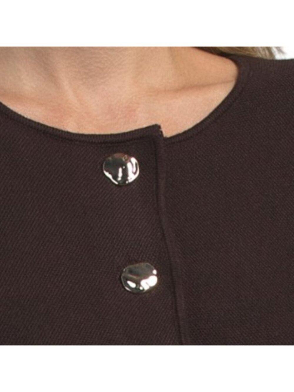 CYRUS Split Hem Tight Weave Cardigan - Picture 3 of 3